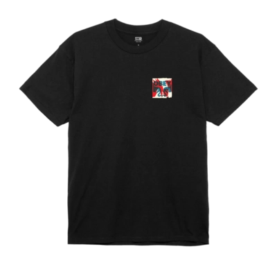 T-Shirt Obey Men Torn Posters Icon Black