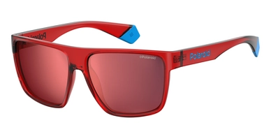 Zonnebril Polaroid PLD 6076/S Red / Platinum Polarized