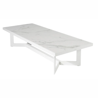 Lage Tafel Borek Arta Alu Wit Aura 160x60x35cm