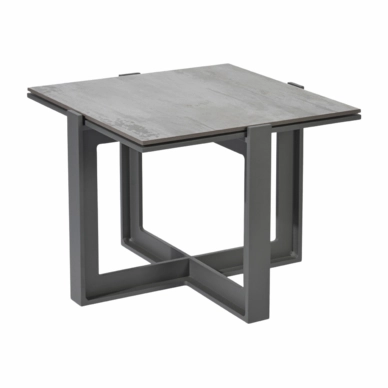 Bijzettafel Borek Faro Alu Antraciet / Trilium 50x50x40cm
