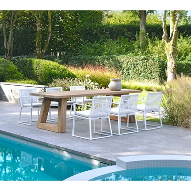2020 Borek Reclaimed teak Parga table Studio Borek - Ardenza belt Lincoln chair white Studio Borek (side view)-1_preview