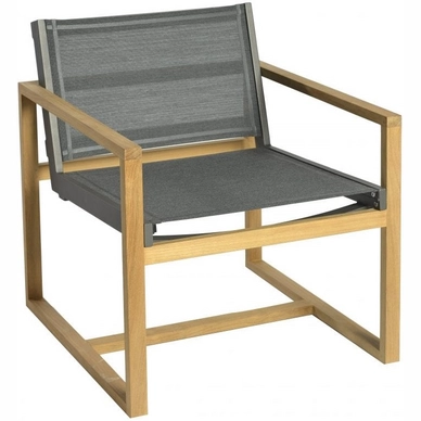 Low Dining Stoel Borek Urbino Teak Eden Batyline Shadow