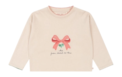 T-shirt à Manches Longues Konges Sløjd Lin LS Tee Brazilian Sand