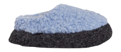 Pantoffel Rue de Wool Unisex The Nordic Low Sky Blue Charcoal Black