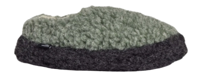 Pantoffel Rue de Wool Unisex The Nordic Low Sea Green Charcoal Black