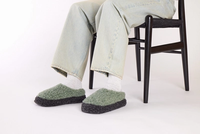 3---The Nordic Low - Sea Green_Charcoal Black - on feet view-min
