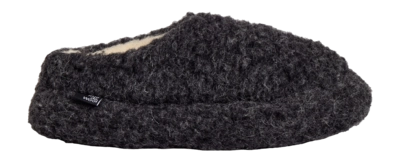 Pantoffel Rue de Wool Unisex The Nordic Low Charcoal Black Charcoal Black