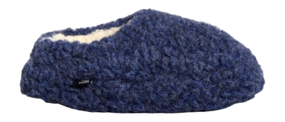 Pantoufles Rue de Wool Unisexe The Nordic Low Navy Blue Navy Blue