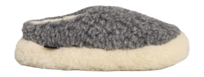 Pantoffel Rue de Wool Unisex The Nordic Low Iron Grey Natural