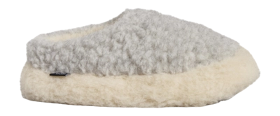 Hausschuhe Rue de Wool The Nordic Low Unisex Foggy Grey Natural