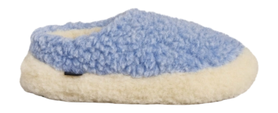 Pantoffel Rue de Wool Unisex The Nordic Low Sky Blue Natural