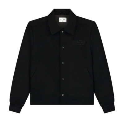Jacket Olaf Hussein Men Wool Varsity Coach Black