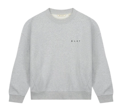 Crewneck Olaf Hussein Women Nostalgia Face Heather Grey