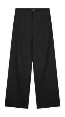 Pants Olaf Hussein Women Pinstripe Barrel Leg Black White