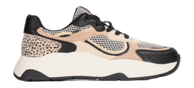 Sneaker POSH by Poelman Women Macy White And Beige Combination