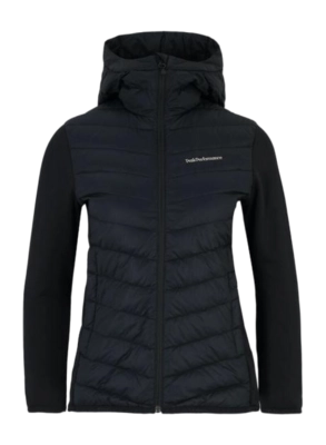 Jacket Peak Performance Women Frost Down Hybrid Hood Black