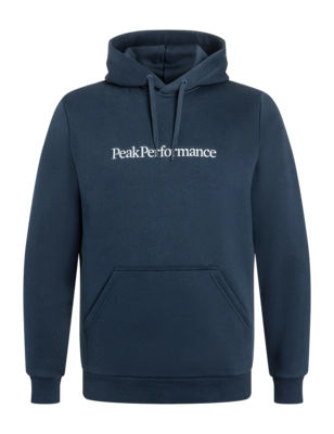 Hoodie Peak Performance Big Logo Hood Herren Blue Shadow