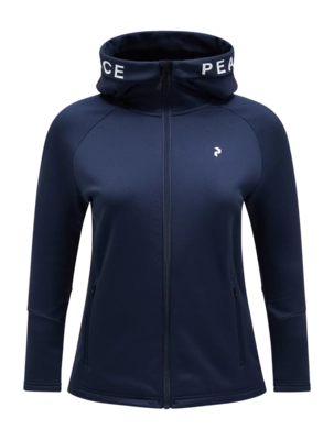 Jacket Peak Performance Women Rider Zip Hood Blue Shadow Blue Shadow