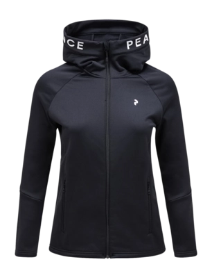 Jacket Peak Performance Women Rider Zip Hood Black Black