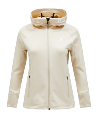 Jacket Peak Performance Women Rider Zip Hood Sand Fog Sand Fog