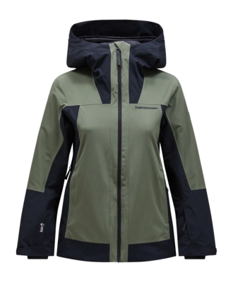 Ski Jacket Peak Performance Women Rider Tech Insulated Jacket Pine Needle Black