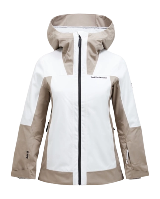 Ski Jacket Peak Performance Women Rider Tech Insulated Jacket Offwhite Avid Beige
