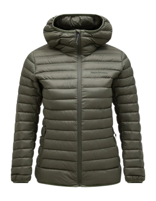 Jacket Peak Performance Women Down Liner Hood Jacket Pine Needle