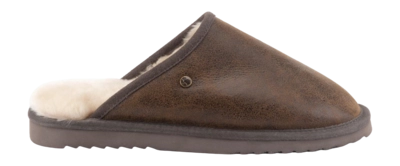 Pantoffel Warmbat Unisex Classic Cracked Leather Brown
