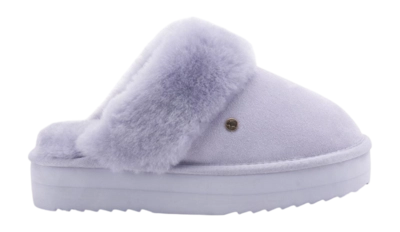 Pantoffel Warmbat Women Flurry Suede Plateau Lavender