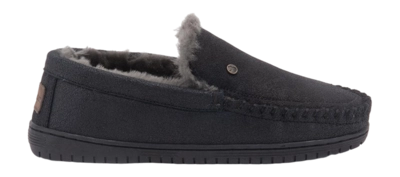 Pantoffel Warmbat Men Grizzly Cracked Leather Black