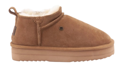 Slippers Warmbat Women Tanbar Suede Plateau Cognac
