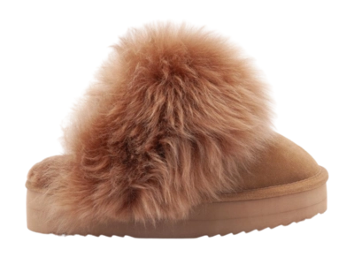 Pantoffel Warmbat Women Wagga Suede Plateau Rust