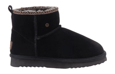 Boots Warmbat Women Wallaby Suede Tape Black