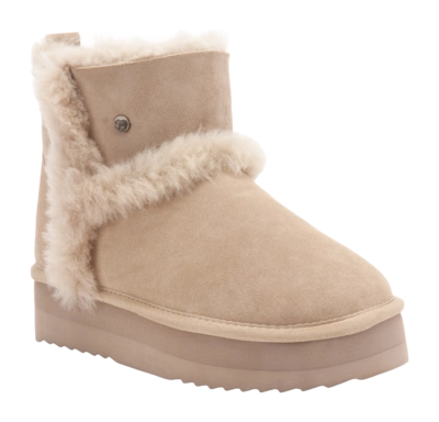 Boots Warmbat Women Wallaby Suede Double Faced Plateau Wool Blush
