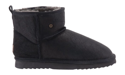 Boots Warmbat Men Wallaby Cracked Leather Black