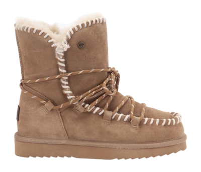Boots Warmbat Women Waturra Suede Lace Camel