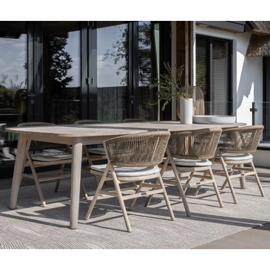 2023 M&L aged teak Alice chair - Lennon table (2)