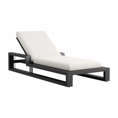 Ligbed Borek Ribbon Antraciet / Naturel