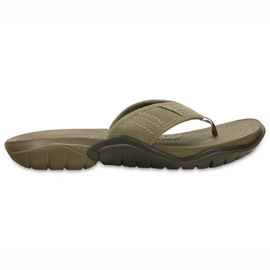 Slipper Swiftwater Flip Walnut Heren Crocs