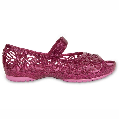 Ballerinas Crocs Isabella Glitter Fuchsia Fashionschuh