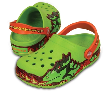 Sandaal Crocs Crocslights Fire Dragon Clog Volt Green