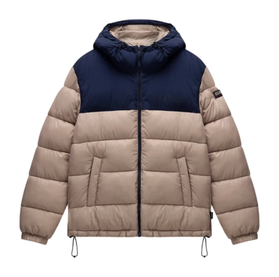Puffer Jacket Napapijri Men A-Hornelen Beige Rocky