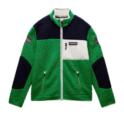 Gilet Napapijri Homme Yupik Zip Complet 3 Green Kelly