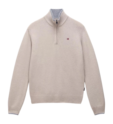 Pullover Napapijri Dain Half Zip 5 Herren Beige Dimity