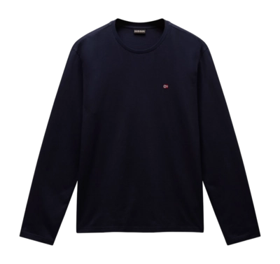T-Shirt Napapijri Men Salis LS 1 Blu Marine