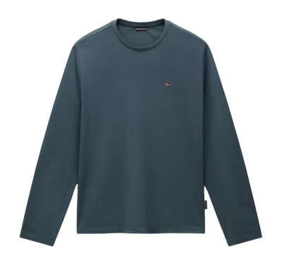 T-Shirt Napapijri Men Salis LS 1 Green Urban