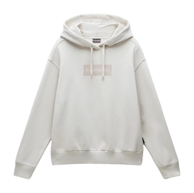 Hoodie Napapijri B-Box Logo Damen Beige Silvr N90