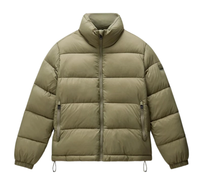 Pufferjack Napapijri Women A-Box Logo Green Lichen