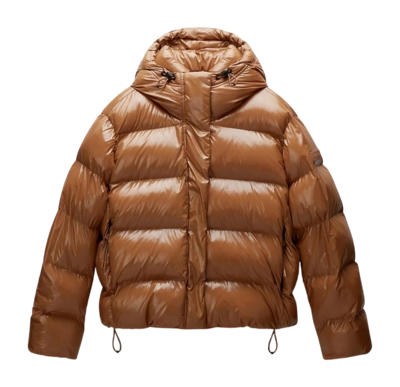 Puffer Jacket Napapijri Women Glane Brown Tobacco