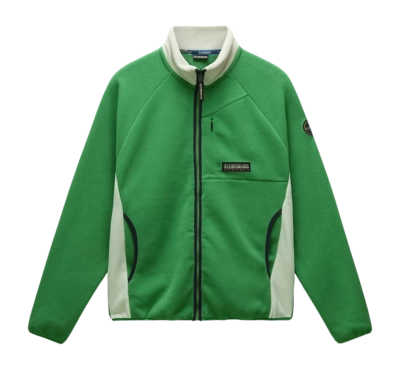 Fleece Pullover Napapijri T-Dolent Full Zip Herren Green Kelly